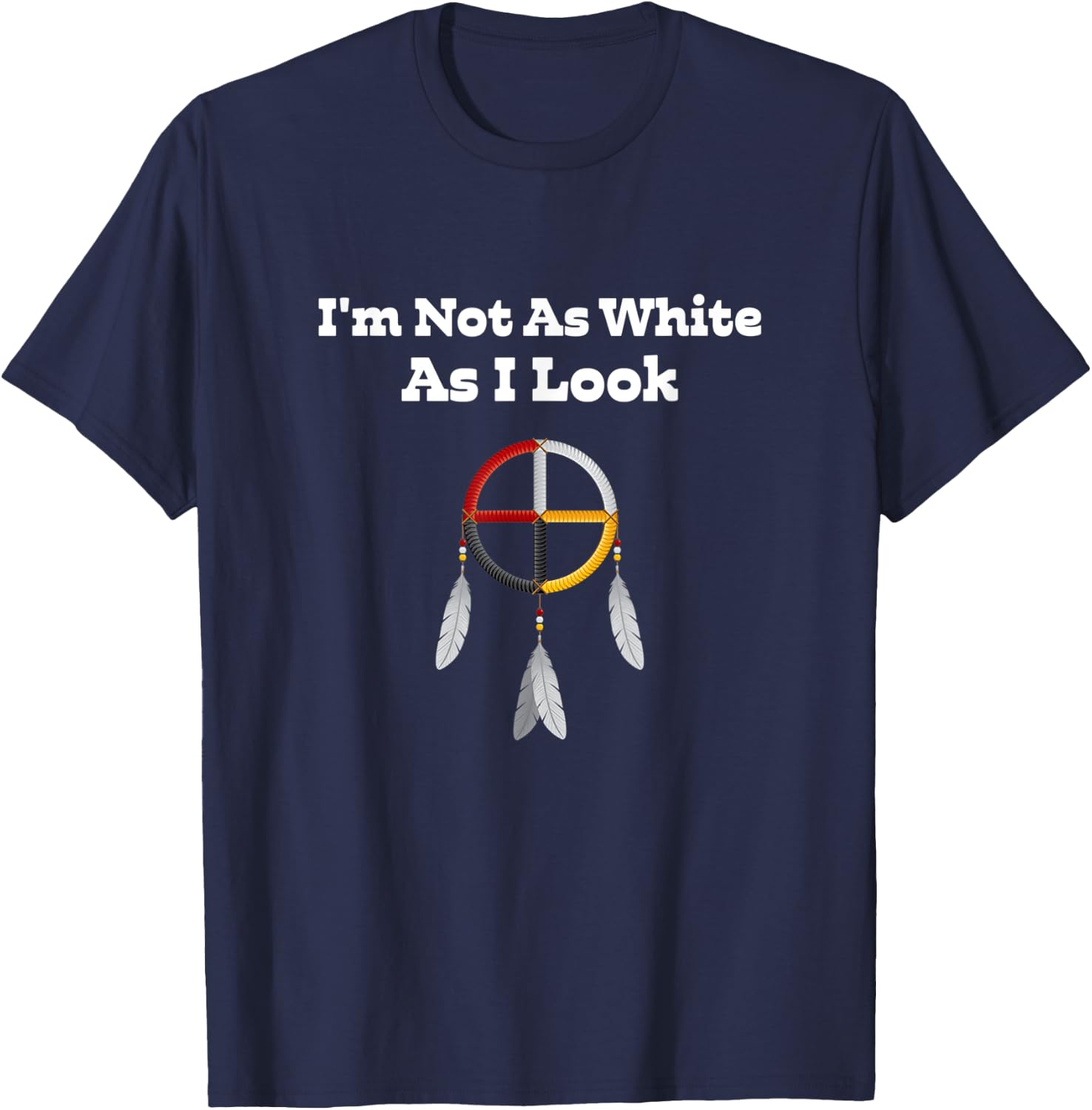 I'm Not As White As I Look Apparel T-Shirt - T-Shirt | Navy