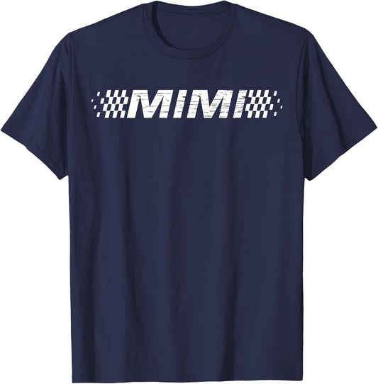 Racing Birthday Matching Family Race Car Pit Crew Mimi T-Shirt - T-Shirt | Navy