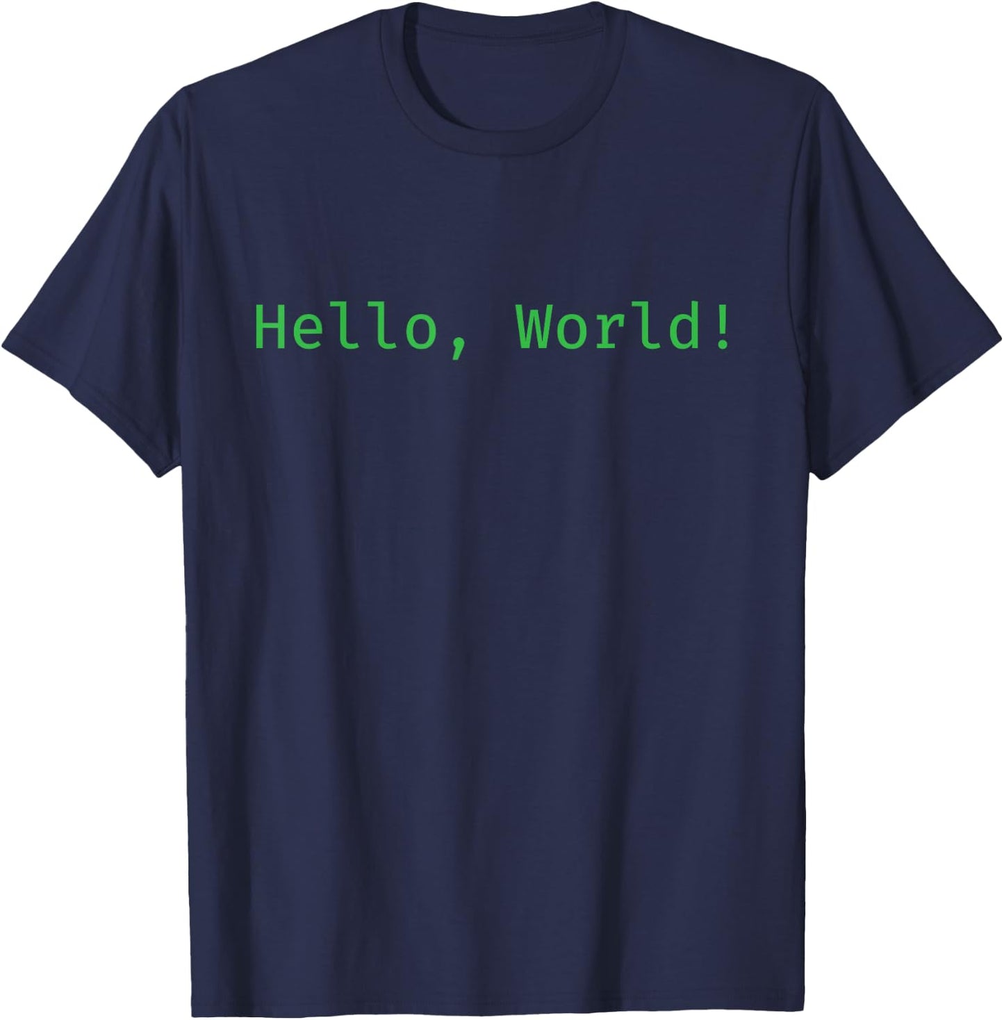 Hello World A Programming T-Shirt - T-Shirt | Navy