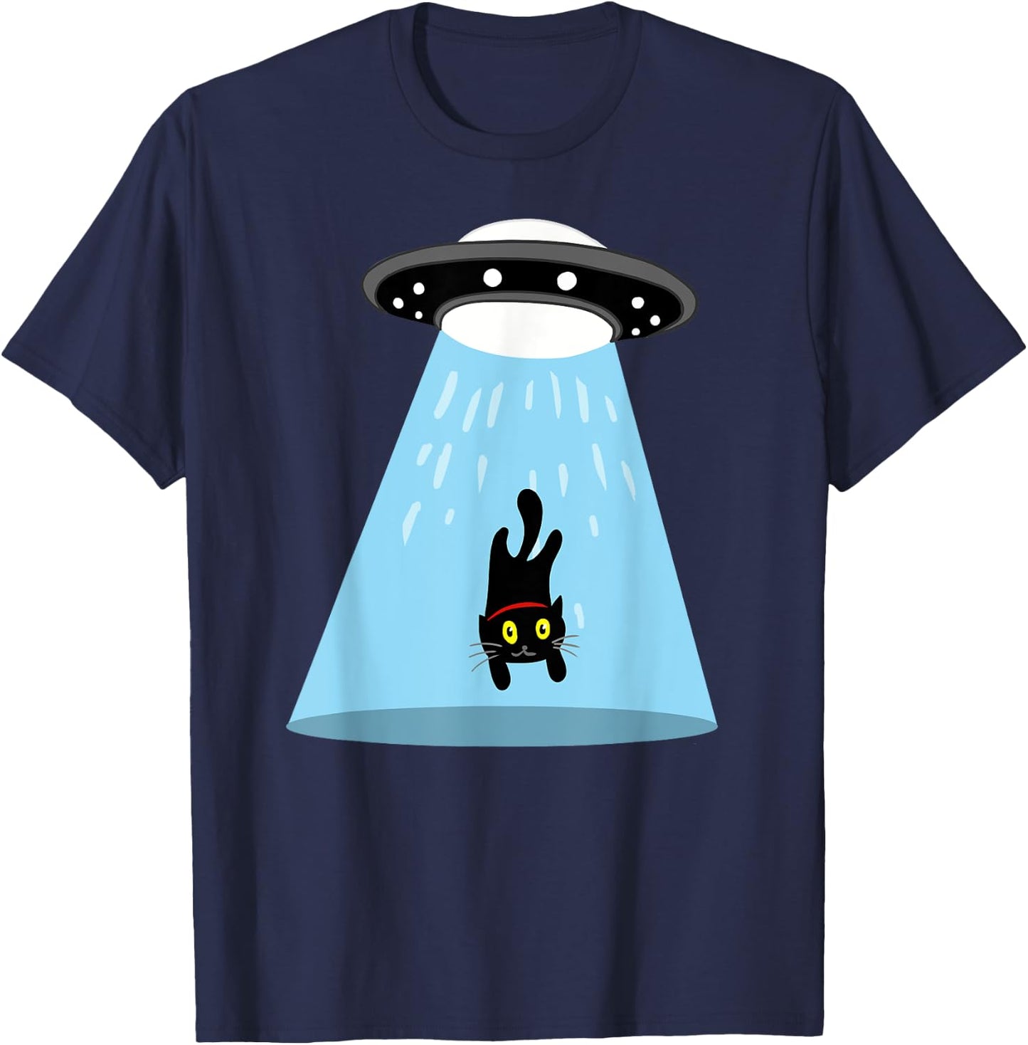 Alien cat abduction Women Kids T-Shirt - T-Shirt | Navy