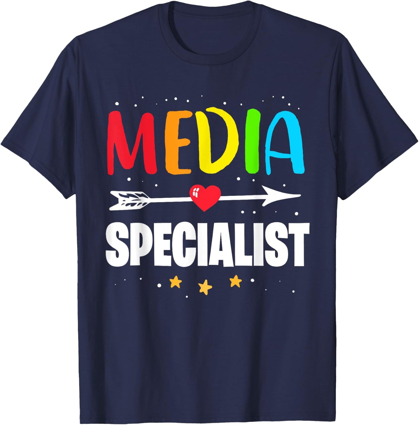 Funny Appreciation Week School Library Media Specialist T-Shirt - T-Shirt | Navy