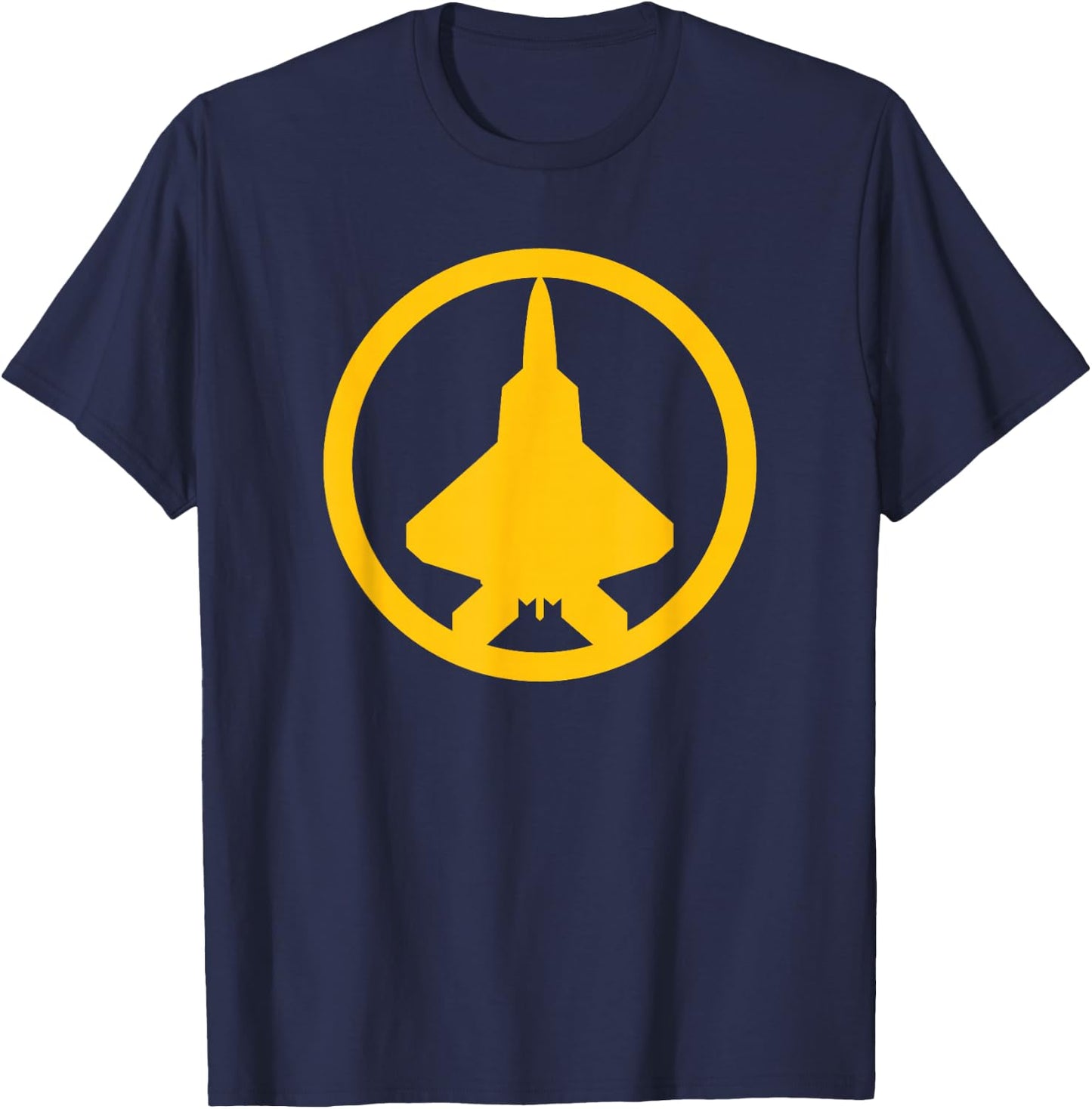 F-22 Raptor (Yellow) Air Force Military Fighter Jet T-Shirt - T-Shirt | Navy