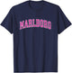 Marlboro New Jersey NJ Vintage Sports Design Pink Design T-Shirt - T-Shirt | Navy