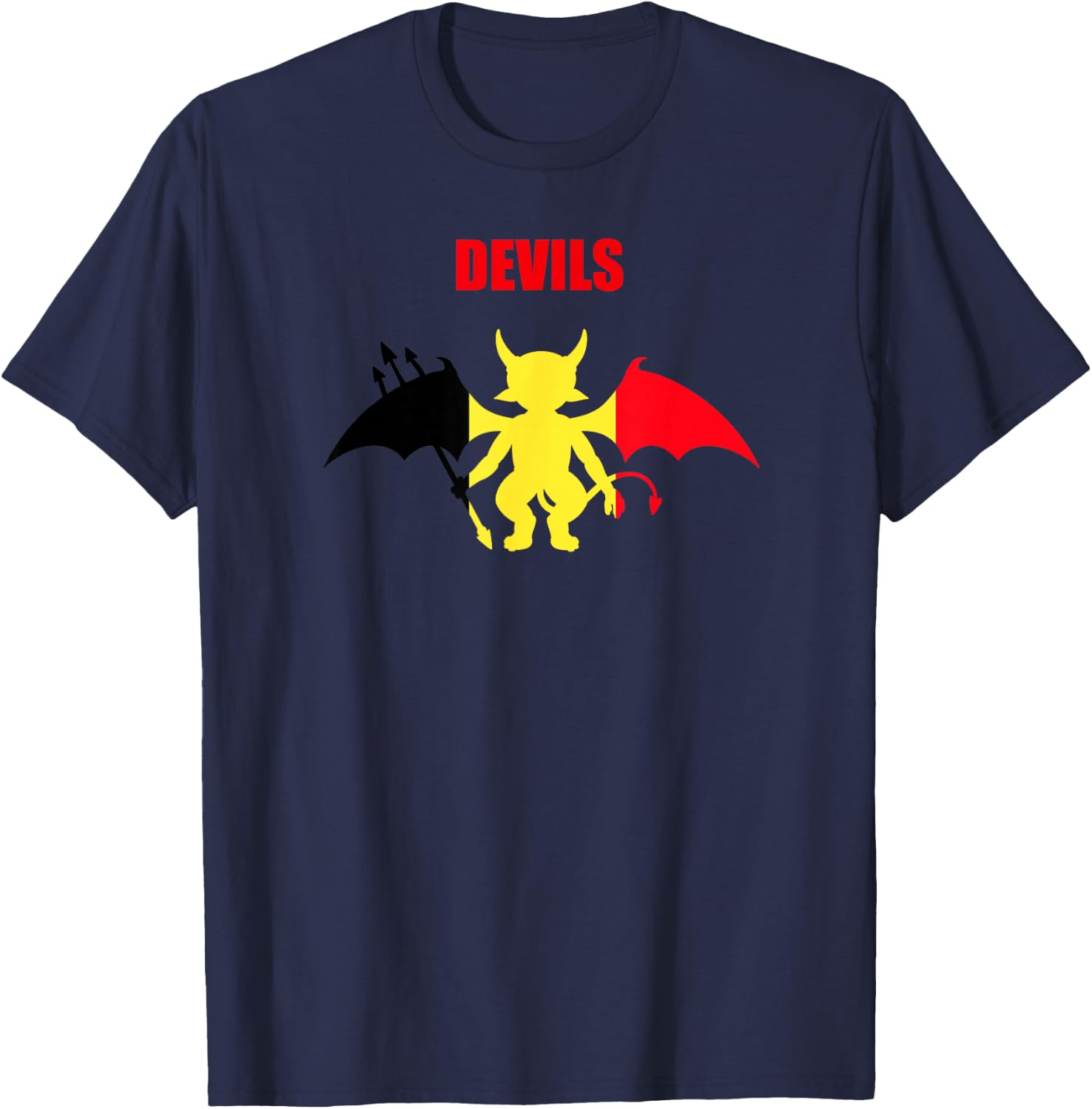 Belgium Devils Soccer T-Shirt - T-Shirt | Navy