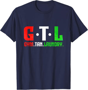 Gym Tan Laundry GTL New Jersey Garden NJ Shore Italian Flag T-Shirt - T-Shirt | Navy