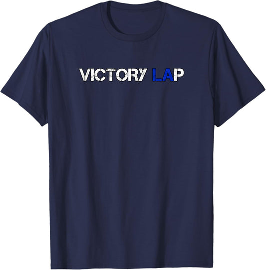 Victory Lap in LA Hussle Blue T-Shirt - T-Shirt | Navy