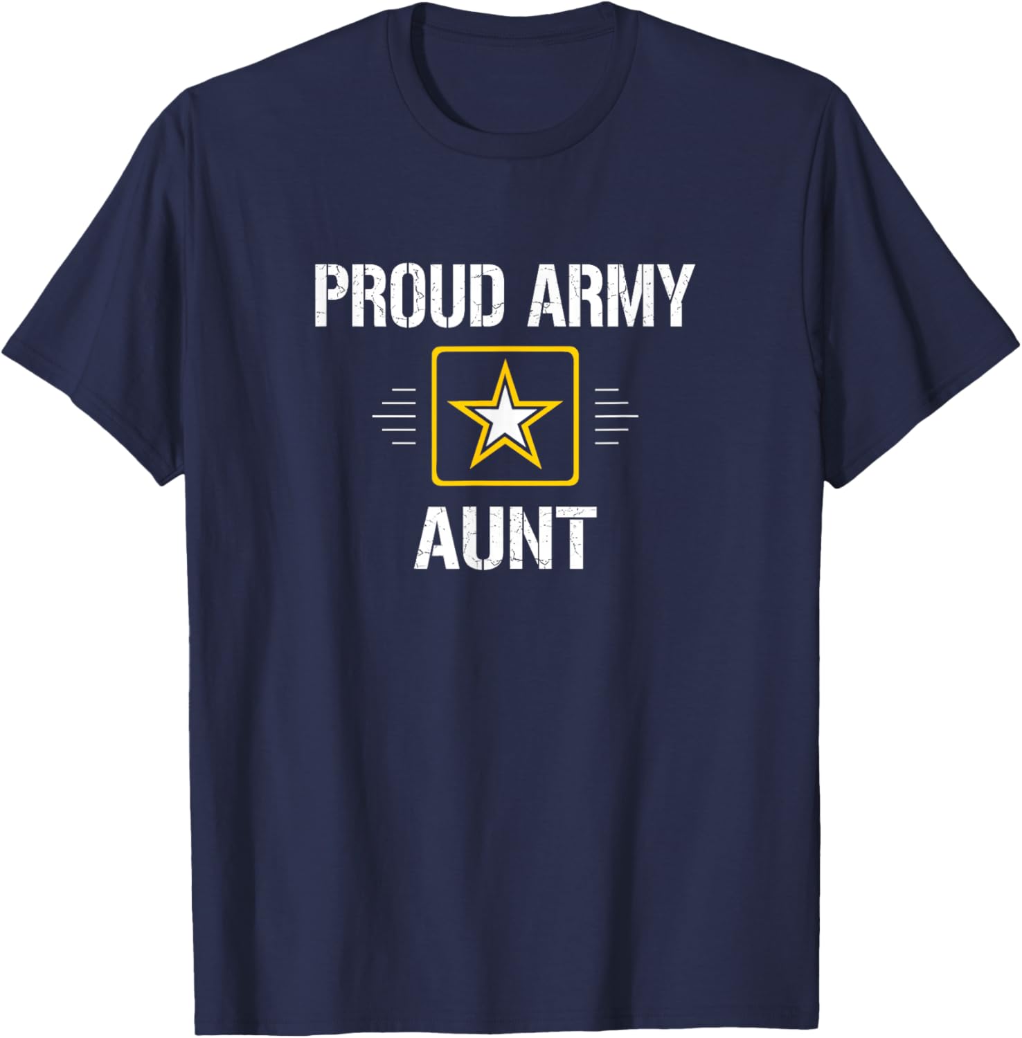 Proud Army Aunt - Vintage Style T-Shirt - T-Shirt | Navy