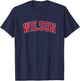 Wilson North Carolina NC Vintage Sports Design Red Design T-Shirt - T-Shirt | Navy