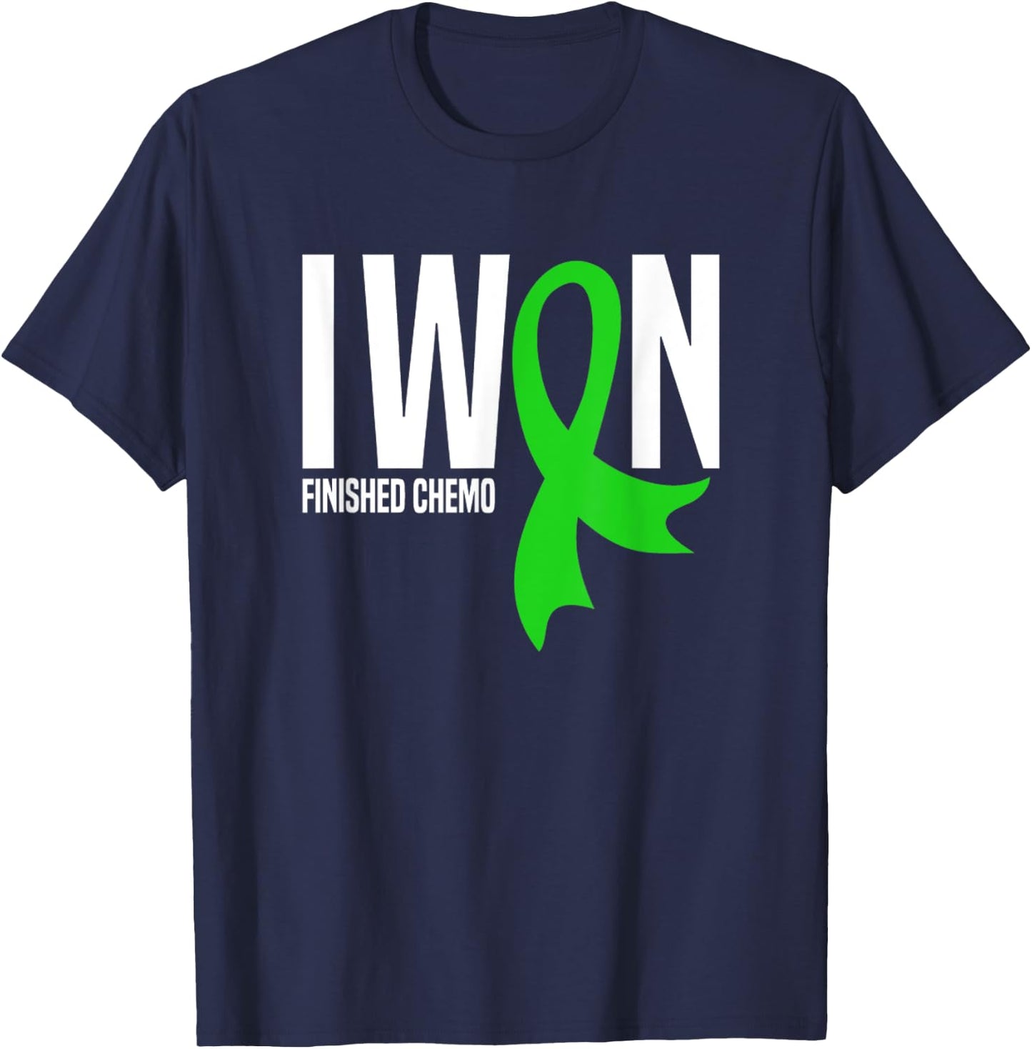 I Won Finished Chemo Lymphoma Cancer Survivor T-Shirt - T-Shirt | Navy