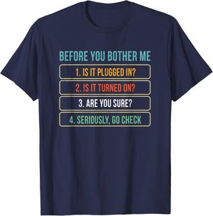Funny Information Technology Tech | Technical Support Gift Small T-Shirt - T-Shirt | Navy