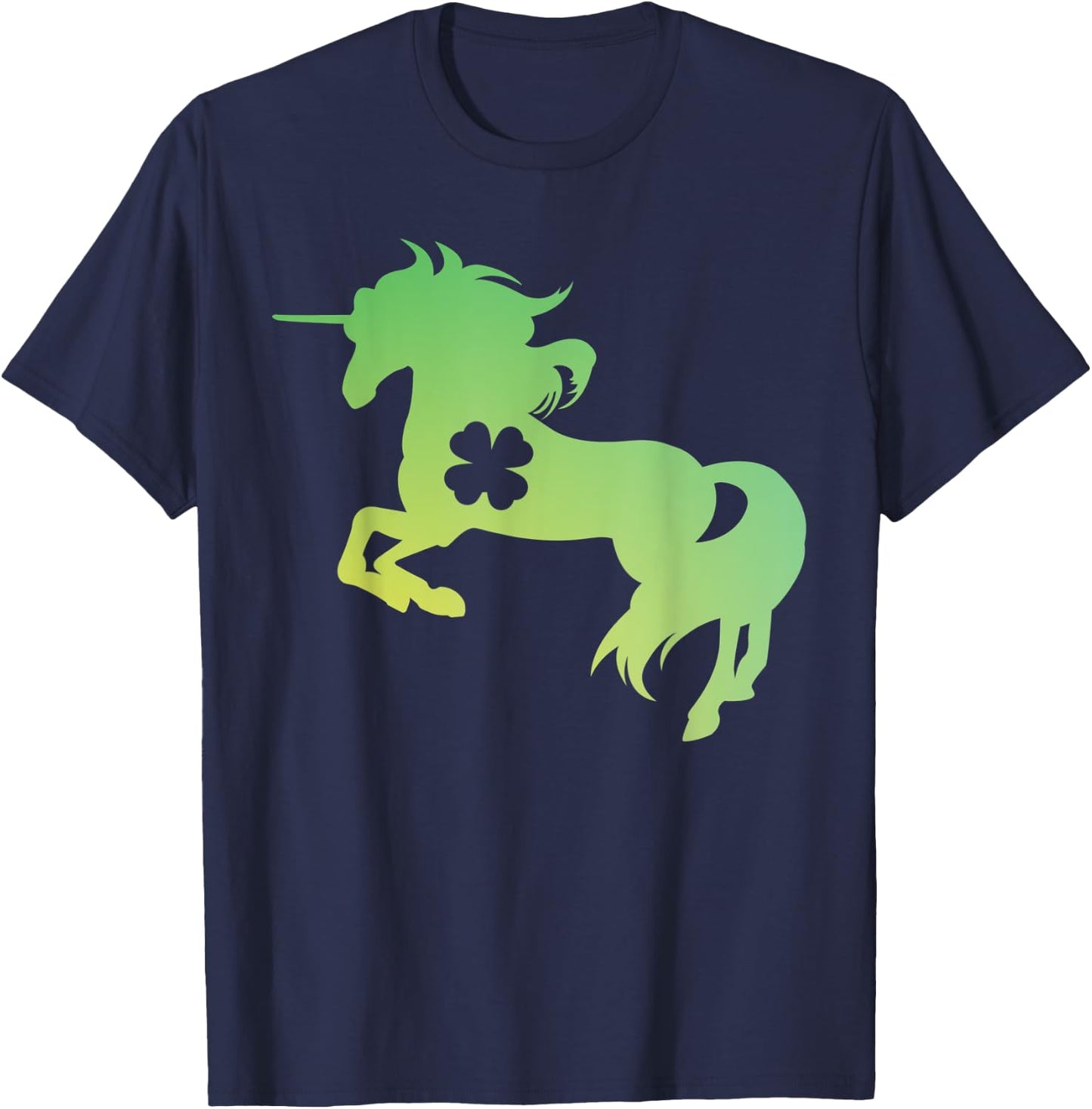 Saint Patrick's Day Unicorn For Saint Patrick's Day T-Shirt - T-Shirt | Navy