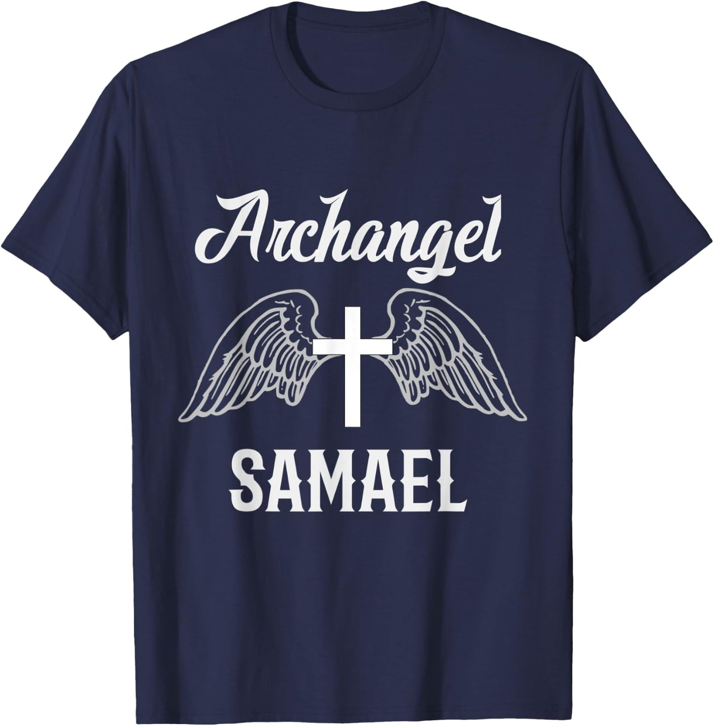 Saint Samael the Archangel Traditional Catholic Prayer T-Shirt - T-Shirt | Navy