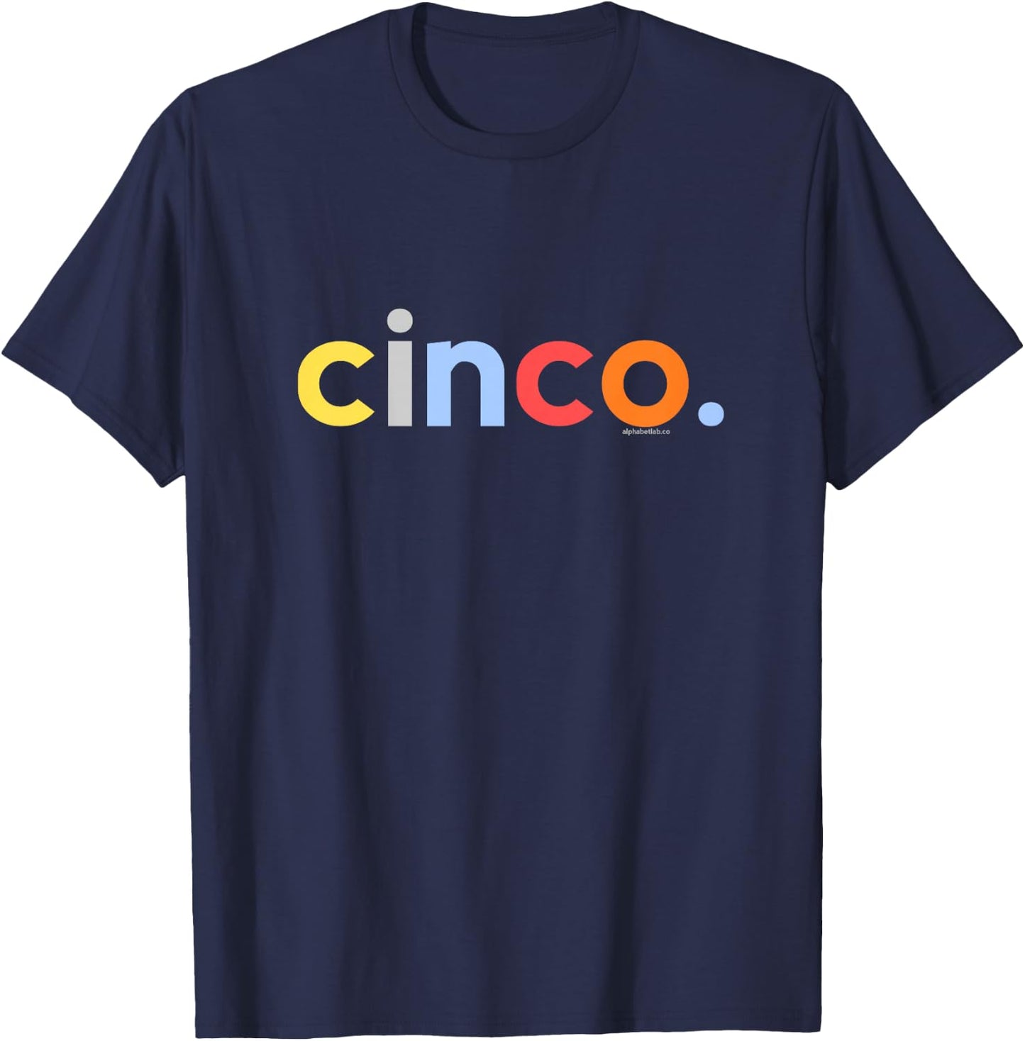 Kids 5th Birthday Shirt Boy 5 Year Old Cinco Anos | Spanish Ideas T-Shirt - T-Shirt | Navy