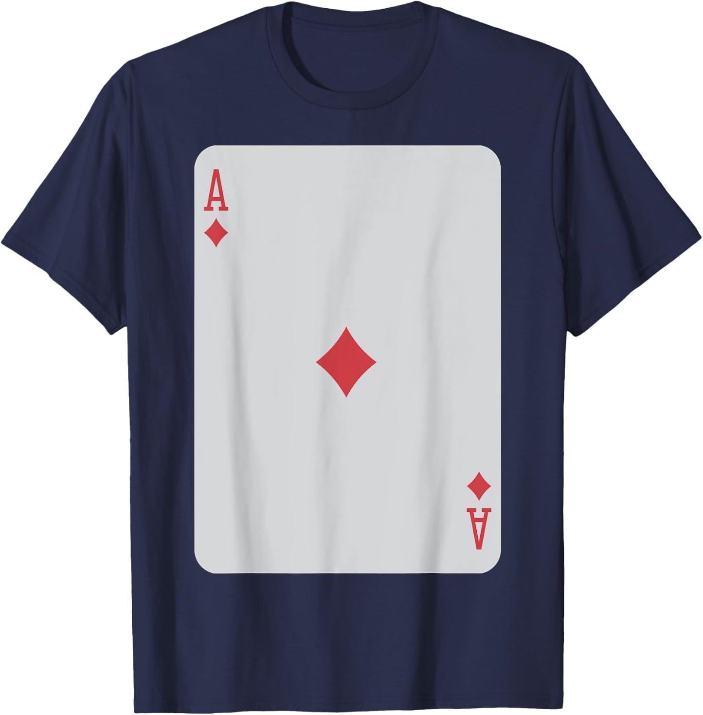 Cute Ace of Diamonds Poker Pro Luck Player Winner Costume T-Shirt - T-Shirt | Navy