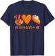 Peace Love Pumpkin Pie Turkey Thanksgiving Day Fall Autumn T-Shirt - T-Shirt | Navy