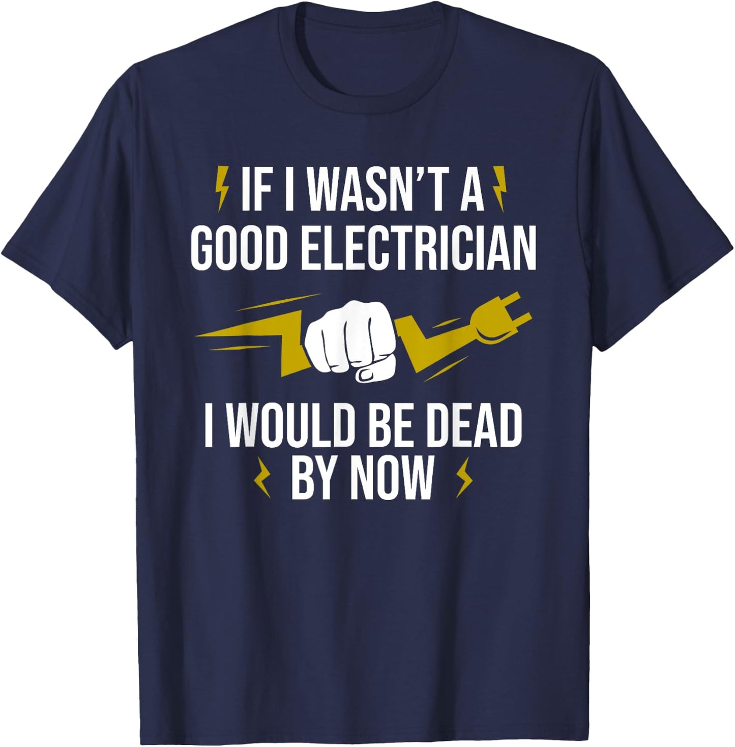 Funny Electrician Art Women Lineman Electrical Humor T-Shirt - T-Shirt | Navy
