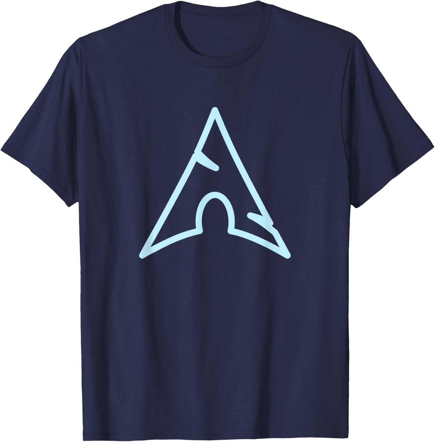 Arch Linux lovers Light Logo Open Source Os T-Shirt - T-Shirt | Navy