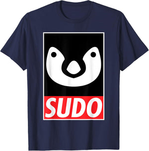 SUDO - Linux & Coding Humor & Nerd Pride Sudo Style Apparel T-Shirt - T-Shirt | Navy