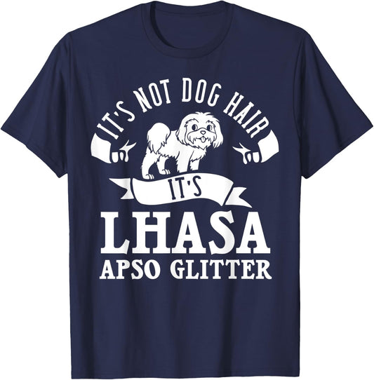 Lhasa Apso Dog Gift Puppies Owner Lover T-Shirt - T-Shirt | Navy