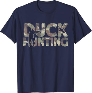 Duck Hunting Camouflage Duck Hunter T-Shirt - T-Shirt | Navy