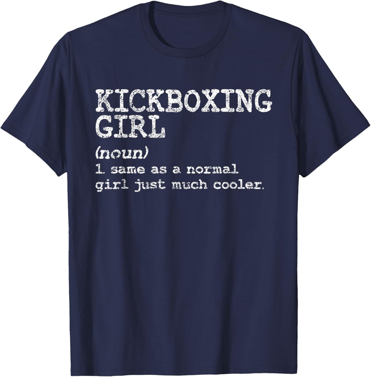 Kickboxing Girl Definition Funny Women Coach Martial Arts T-Shirt - T-Shirt | Navy