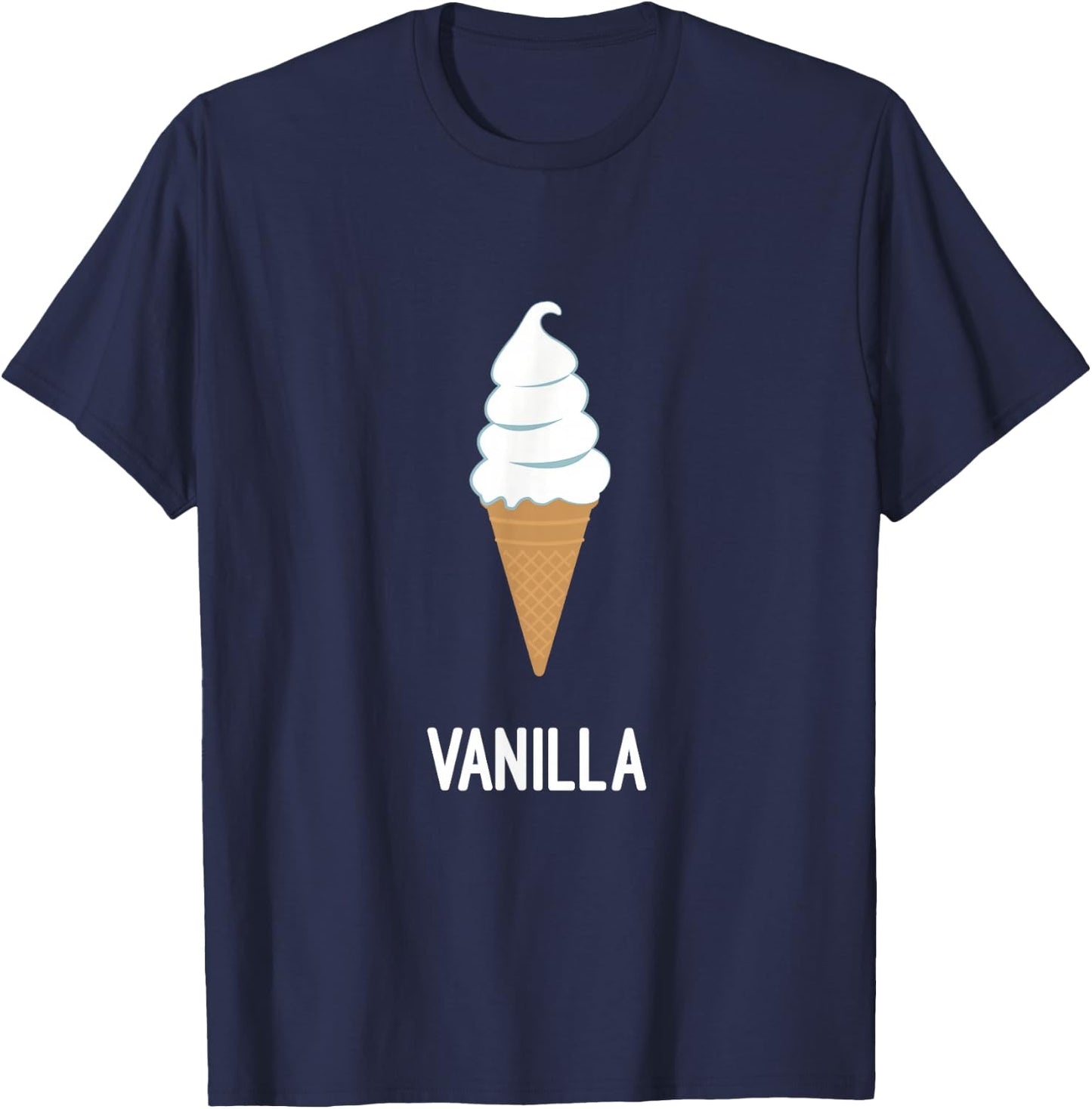 Love Vanilla Ice Cream T-Shirt - T-Shirt | Navy