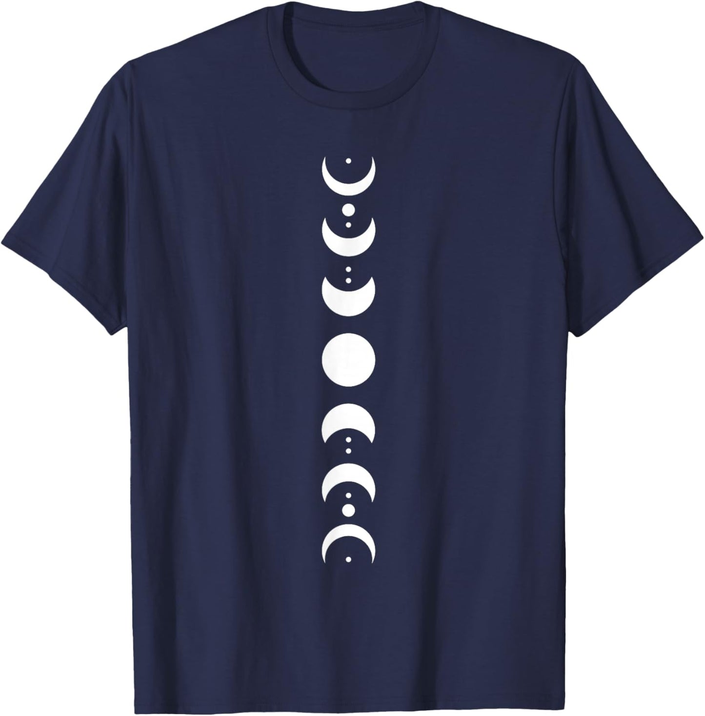 Moon Phase Cycle Phases Of The Moon Astronomy Stargazer T-Shirt - T-Shirt | Navy