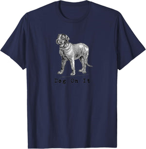 Dog on it Men Women Girls Kids T-Shirt - T-Shirt | Navy