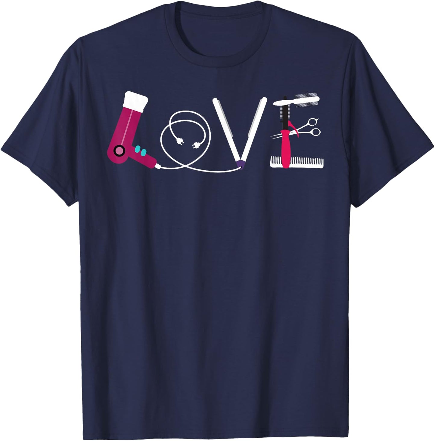 Best Hairdresser Gift Cosmetology Beautician Men T-Shirt - T-Shirt | Navy