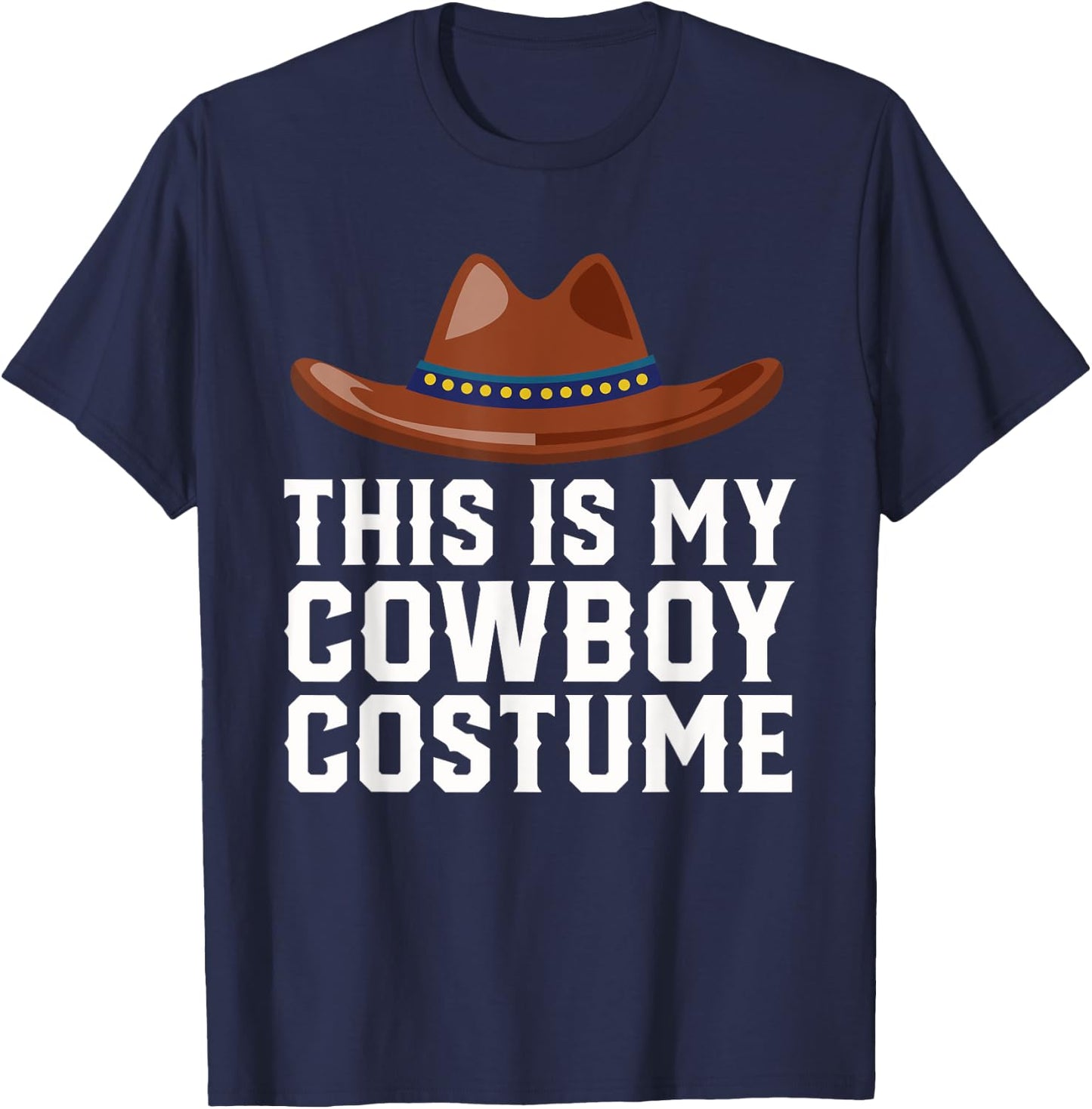 Cowboy Halloween Costume , Boys & Girls Sheriff T-Shirt - T-Shirt | Navy