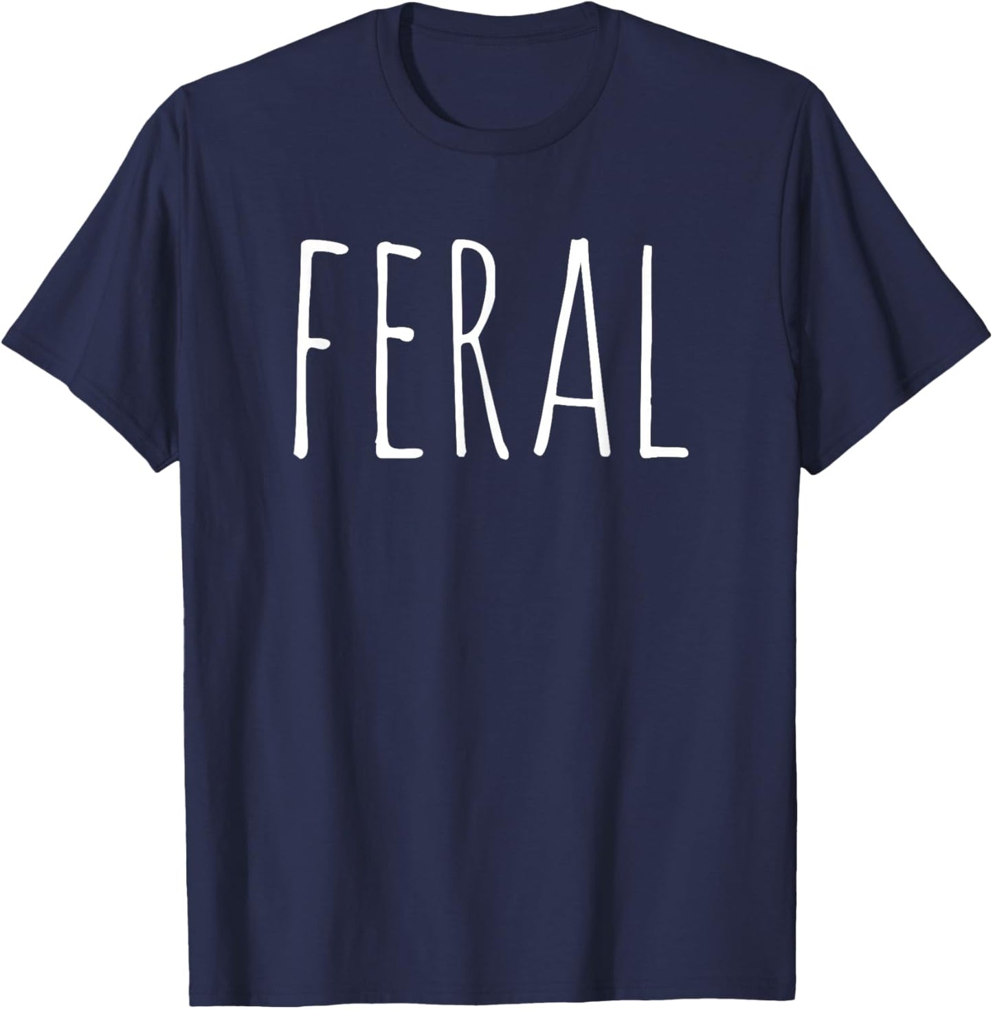 FERAL - Skinny Handwriting T-Shirt - T-Shirt | Navy
