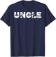Funny Uncle Space Astronaut Birthday Party T-Shirt - T-Shirt | Navy