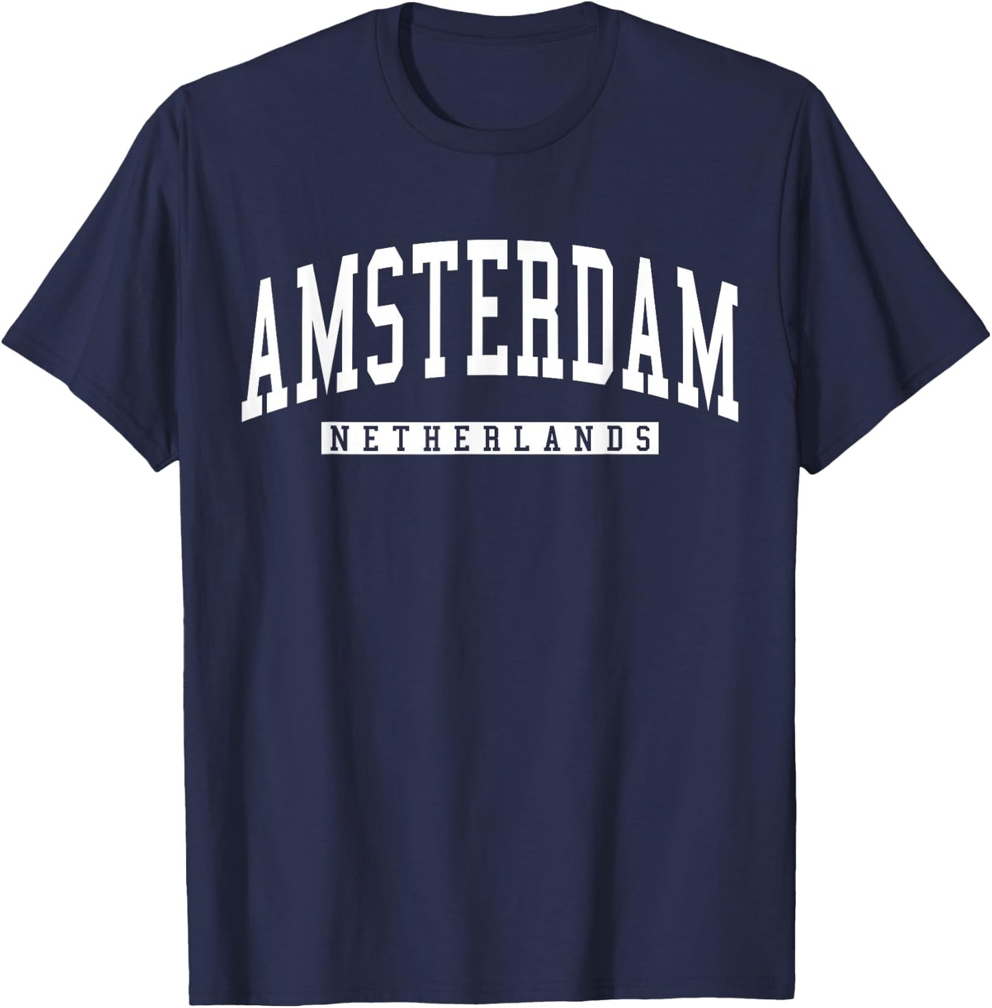 Netherlands Amsterdam City T-Shirt - T-Shirt | Navy