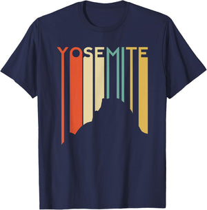 Yosemite National Park Vintage Retro Half Dome California Ca T-Shirt - T-Shirt | Navy