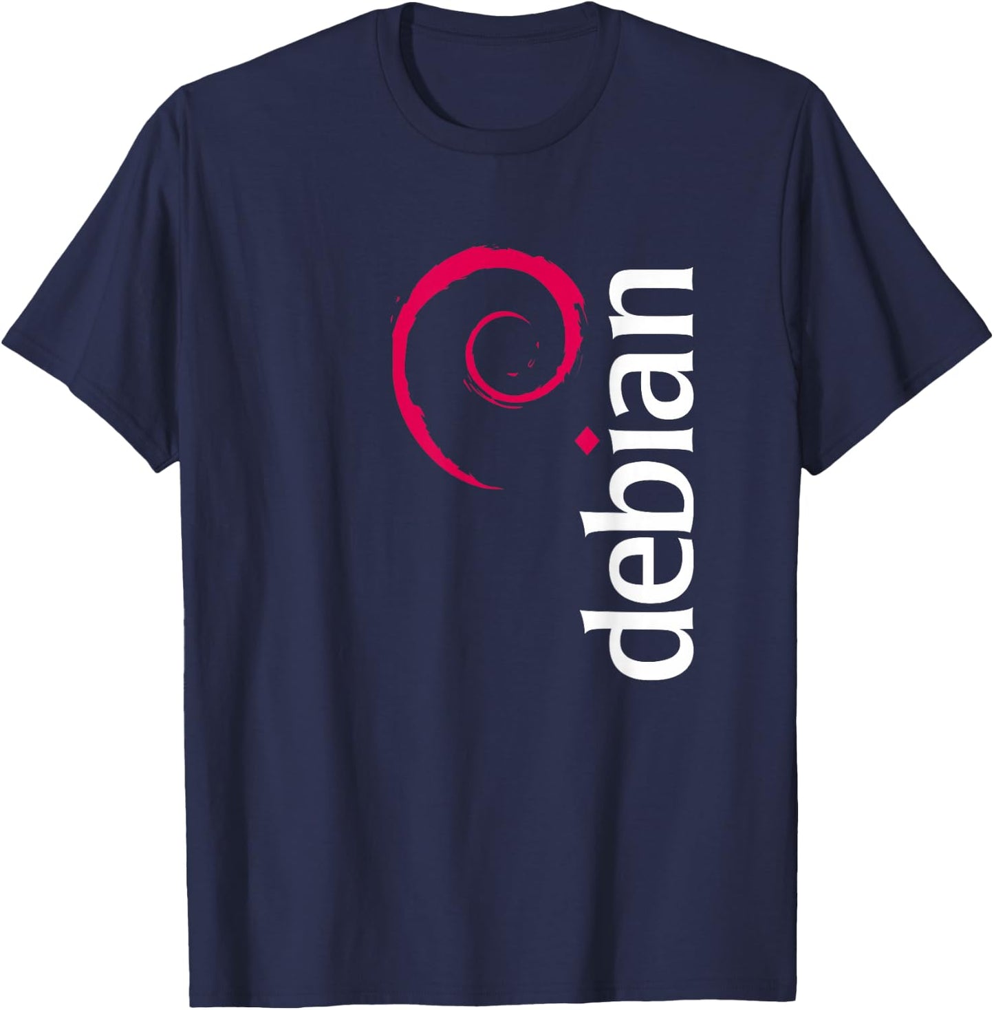Linux Debian Lovers Have Spiral Logo Open Source Os T-Shirt - T-Shirt | Navy