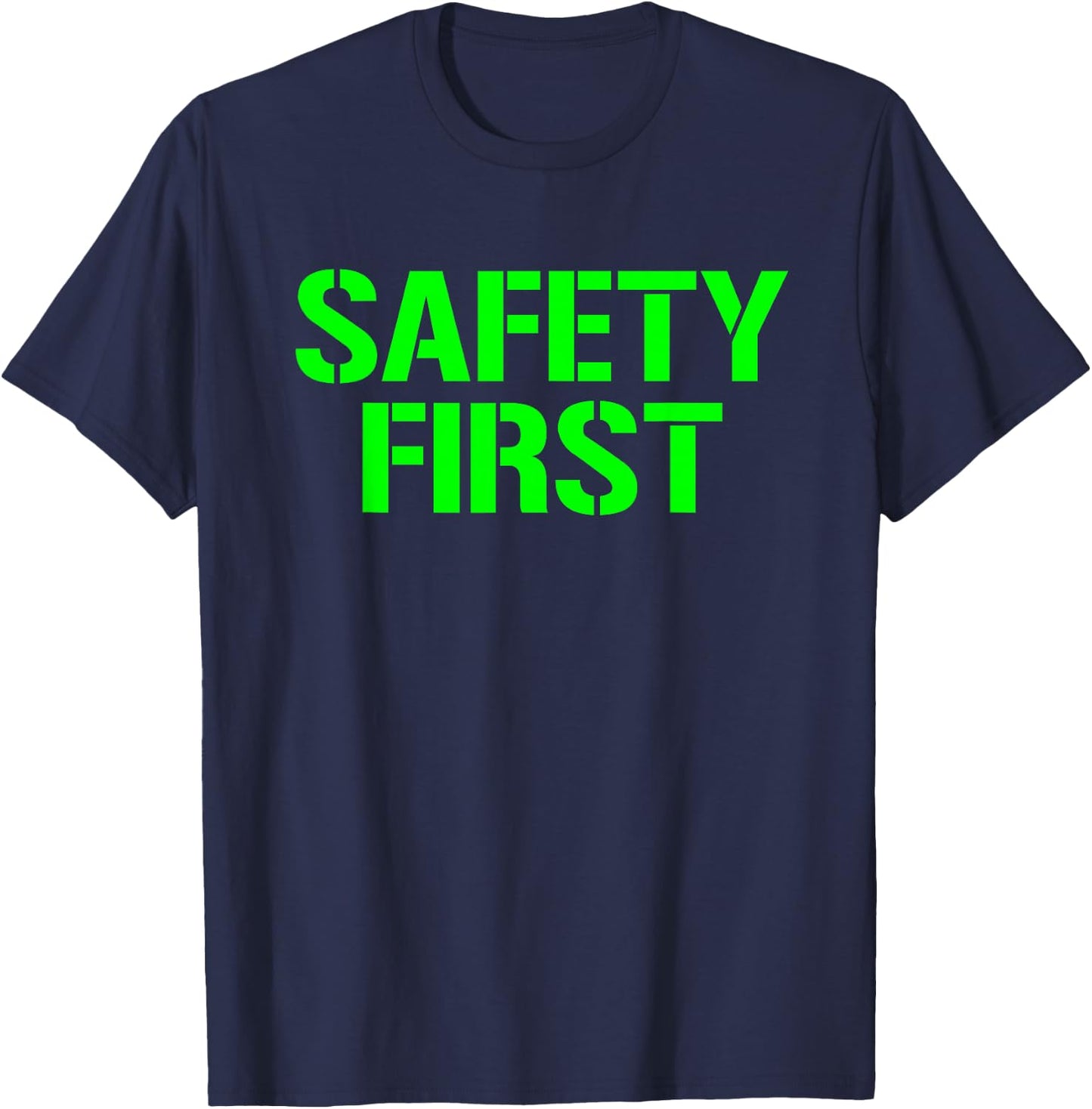Safety First Shirt Safety First Safety First T-Shirt - T-Shirt | Navy