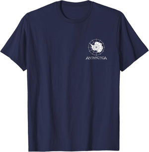 Antarctica South Pole Antarctic Circle Continent T-Shirt - T-Shirt | Navy