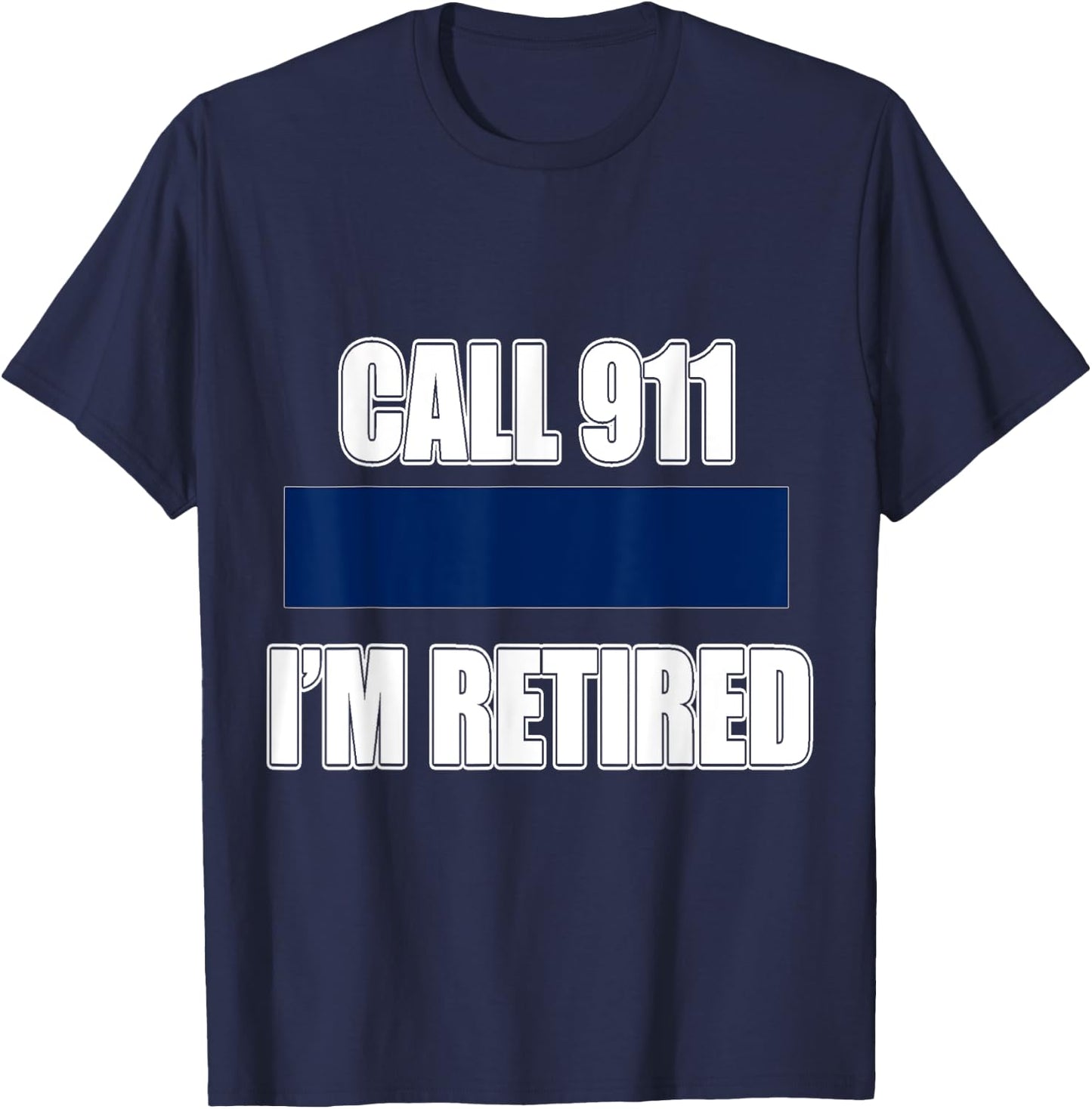 Retired Police Officer Retirement Gift Shirt Cop T-Shirt - T-Shirt | Navy