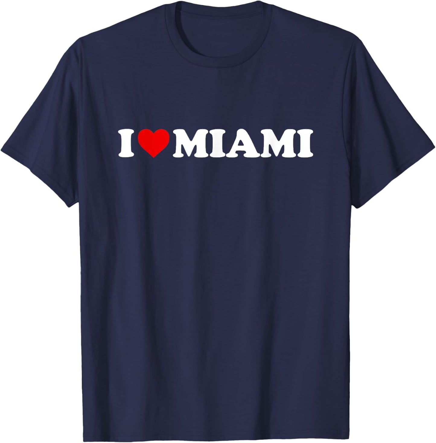 I Love Miami - Heart T-Shirt - T-Shirt | Navy