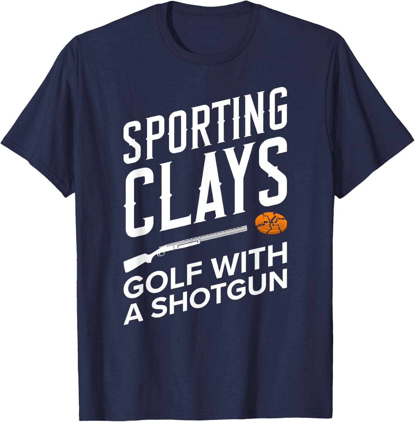 Sporting Clays Skeet Shooting T-Shirt - T-Shirt | Navy