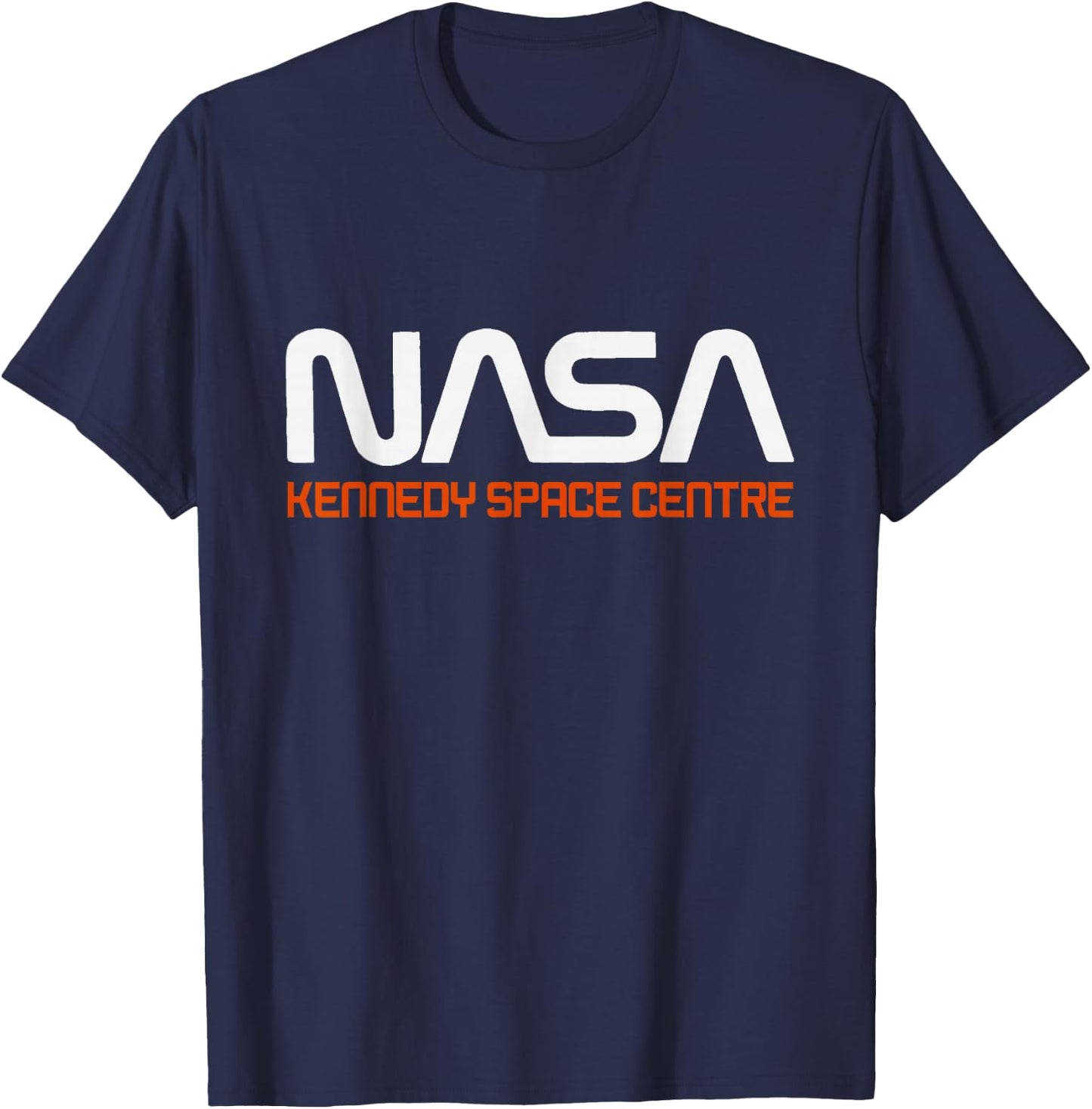 NASA Kennedy Space Centre Rocket Text T-Shirt - T-Shirt | Navy