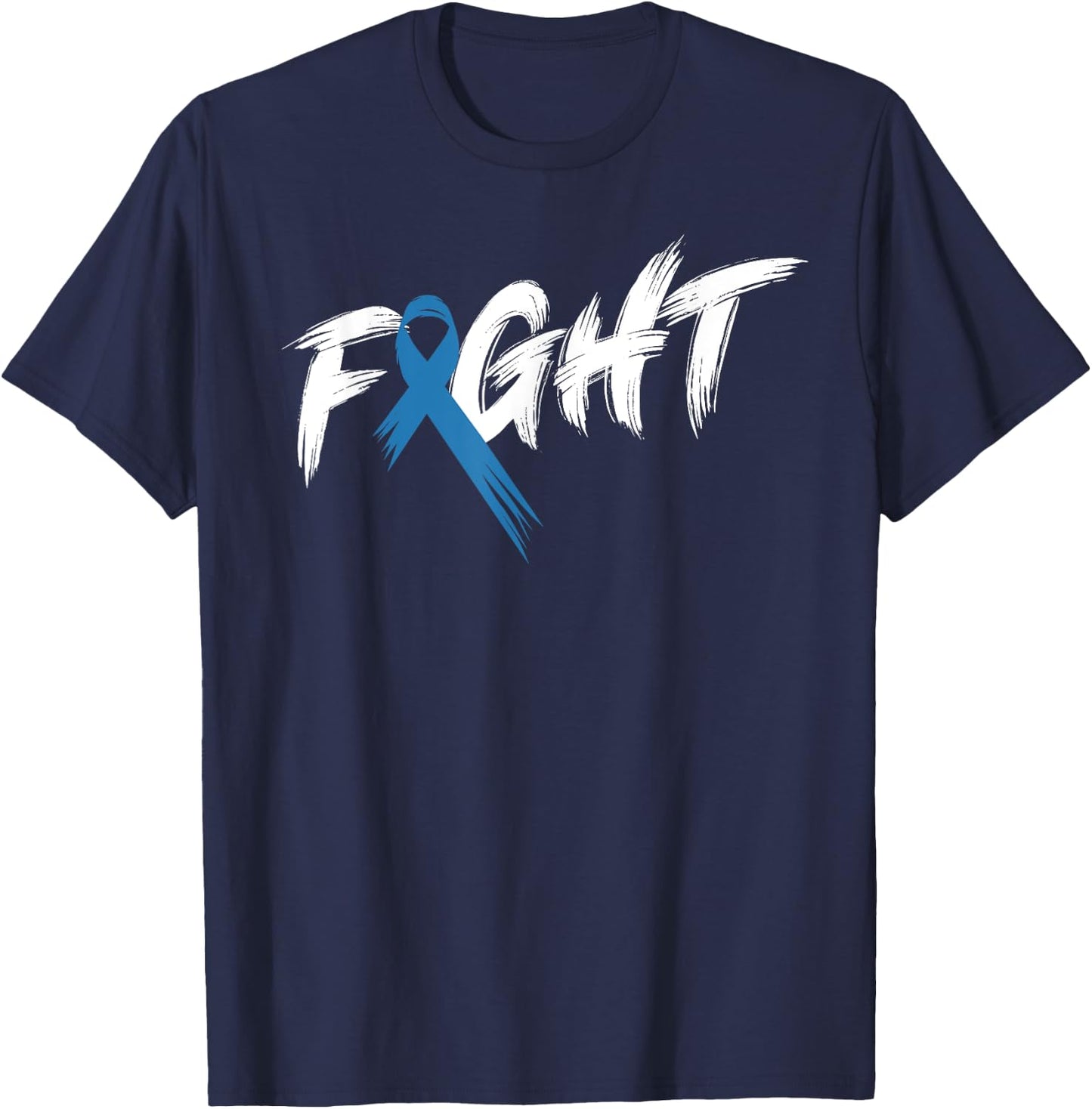 Diabetes Awareness Month Fight Vintage T1 T2 T-Shirt - T-Shirt | Navy