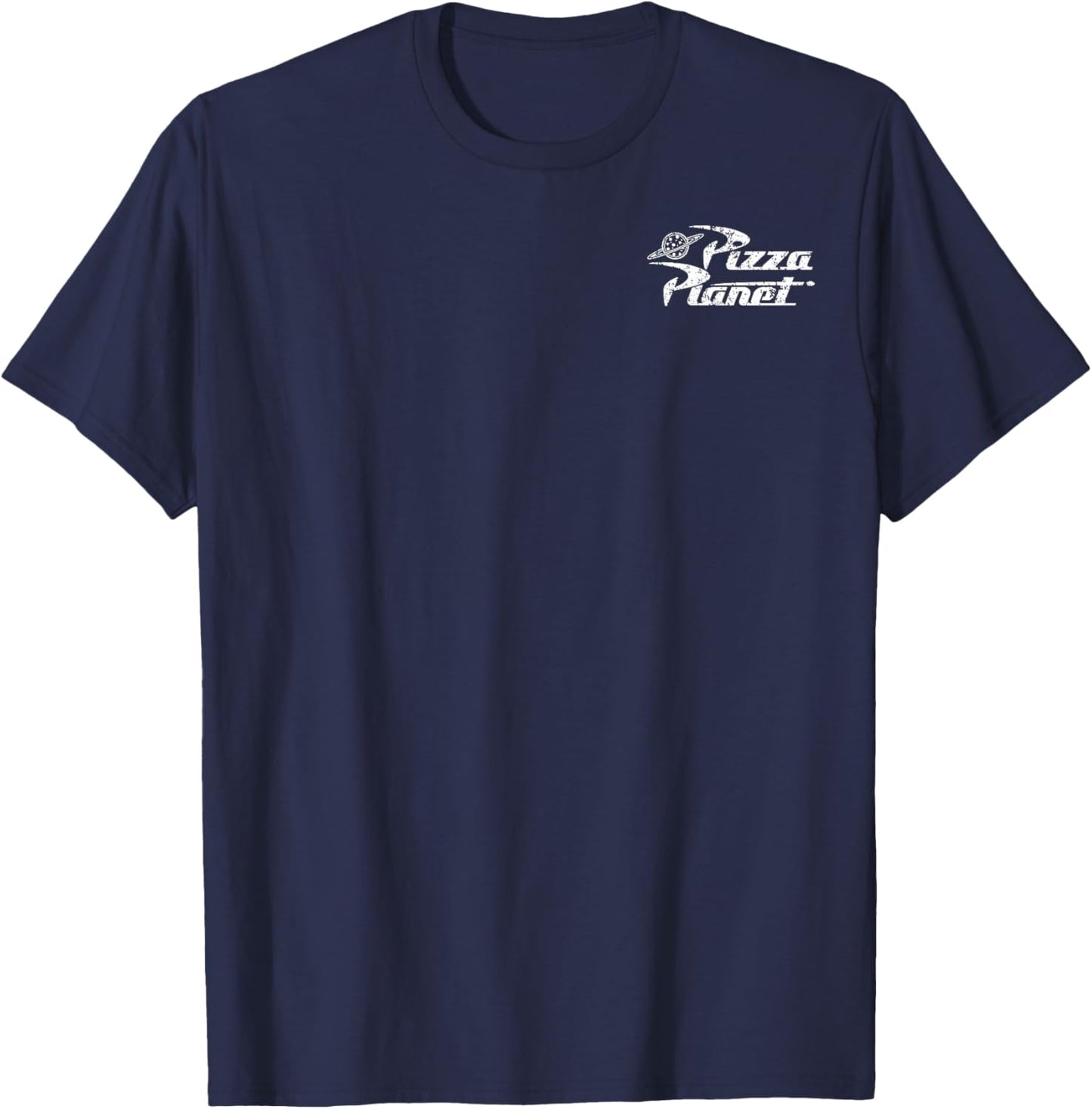 Disney Pixar Toy Story Pizza Planet Left Chest Logo T-Shirt - T-Shirt | Navy