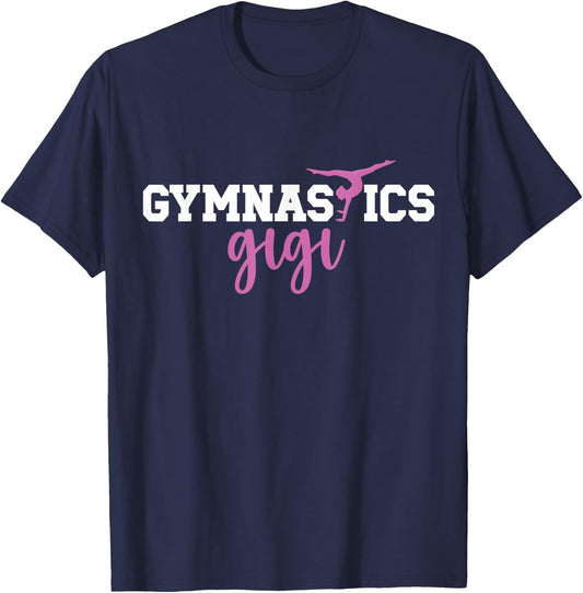Gymnastics Gigi Grandma Gigi Of A Gymnast Gigi T-Shirt - T-Shirt | Navy