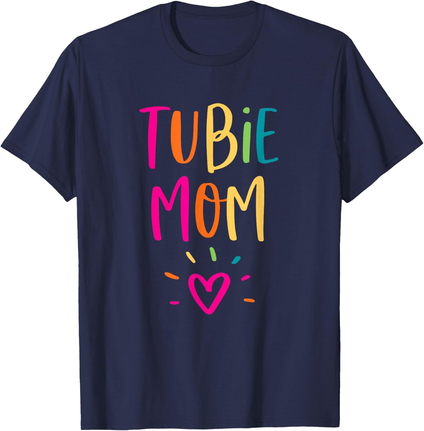 Tubie Mom Gift Feeding Tube Awareness Gastrostomy Button T-Shirt - T-Shirt | Navy