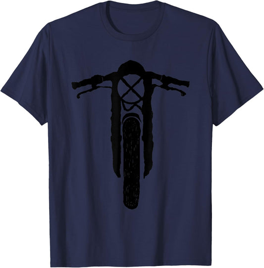 Cafe Racer - Vintage Motorcycle - Scrambler - Retro Bike T-Shirt - T-Shirt | Navy