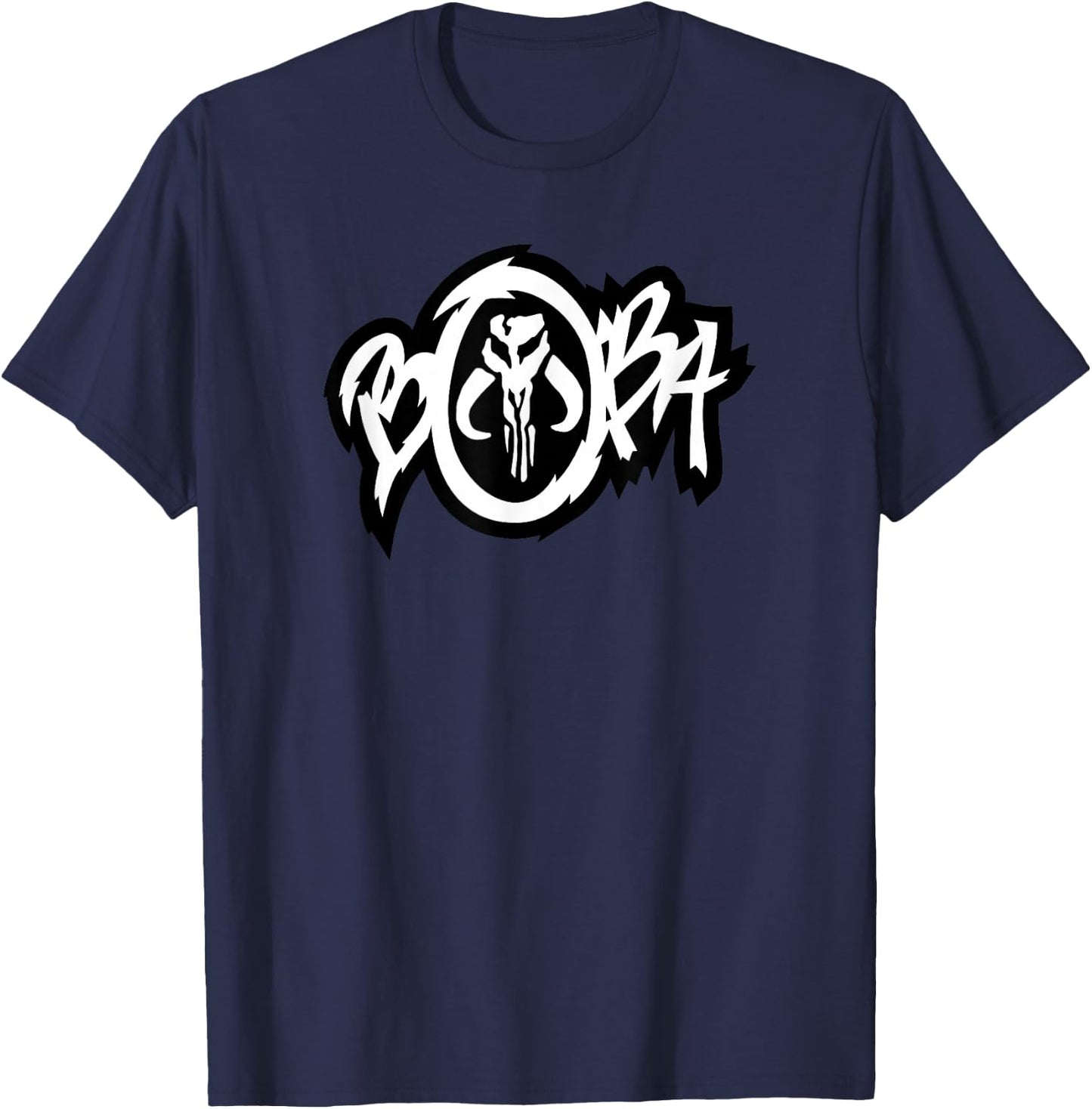 Star Wars The Book Of Boba Fett Boba Logo T-Shirt - T-Shirt | Navy