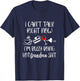 Cant Talk Right Now Im Doing Hot Grandma Shit - Women's Funny Retired Grandma - Black, X-Small, Short Sleeve T-Shirt - T-Shirt | Navy