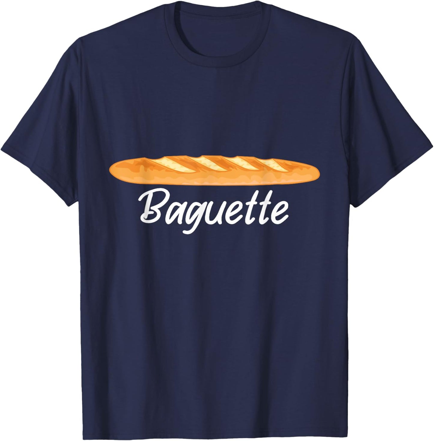 Baguette French Bread France Lover Francophile T-Shirt - T-Shirt | Navy
