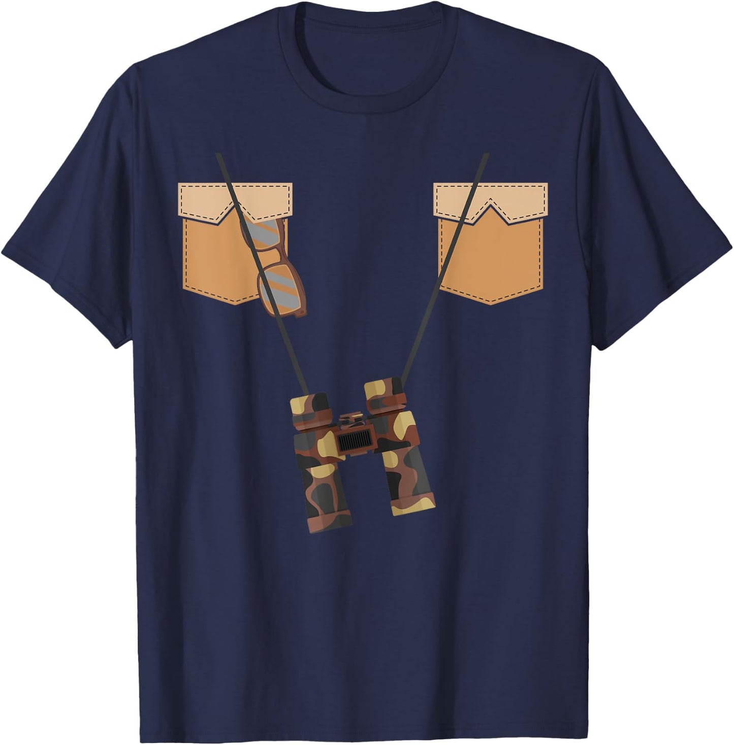 Safari Ranger Costume Halloween Zookeeper Outfit Kids T-Shirt - T-Shirt | Navy